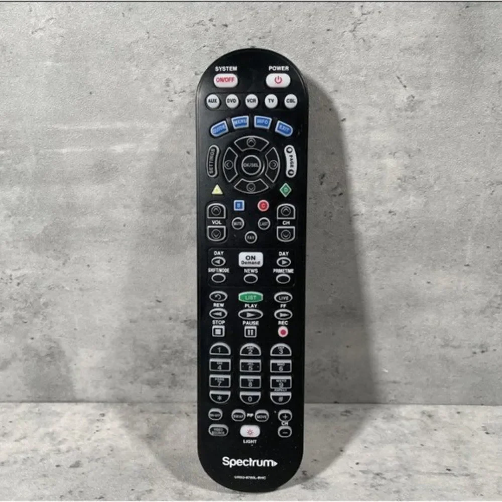 SPECTRUM Time Warner Cable TV‎ DVD Remote Control UR5U-8780L-BHC Controller